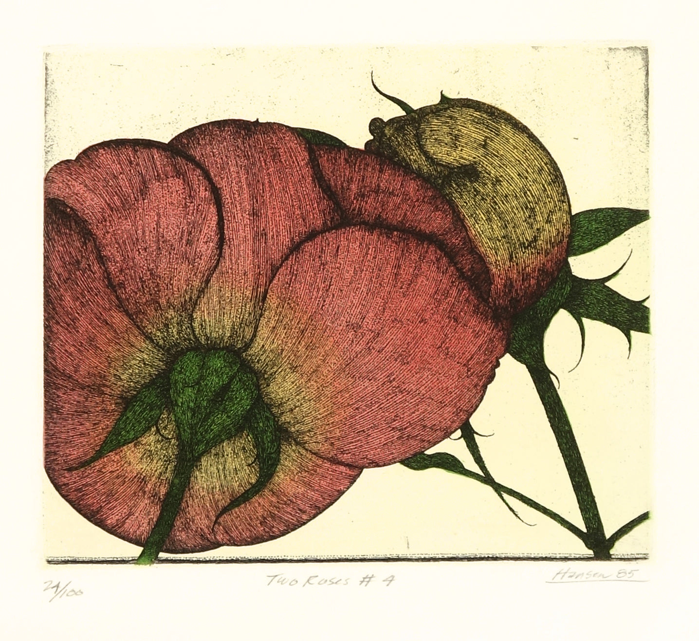 Two Roses #4 by Art Hansen - Davidson Galleries
