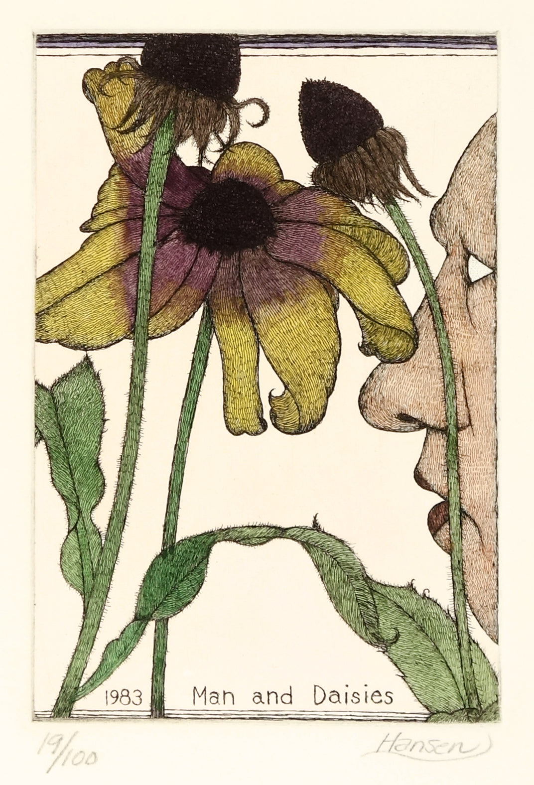 Man and Daisies