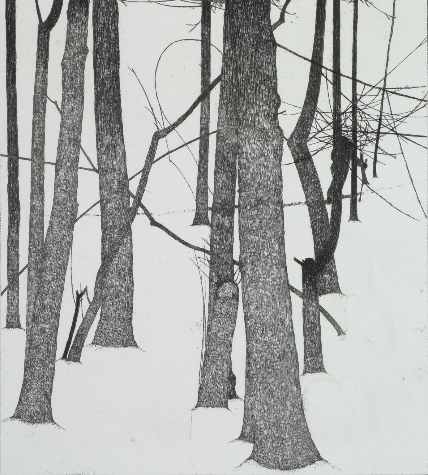 Winter, Forest, and the Wanderer by Art Hansen - Davidson Galleries
