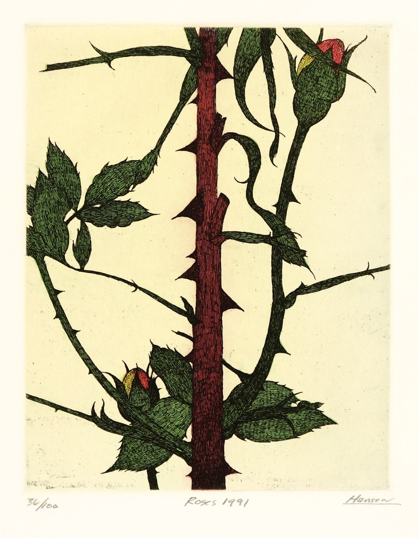 Roses 1991 by Art Hansen - Davidson Galleries