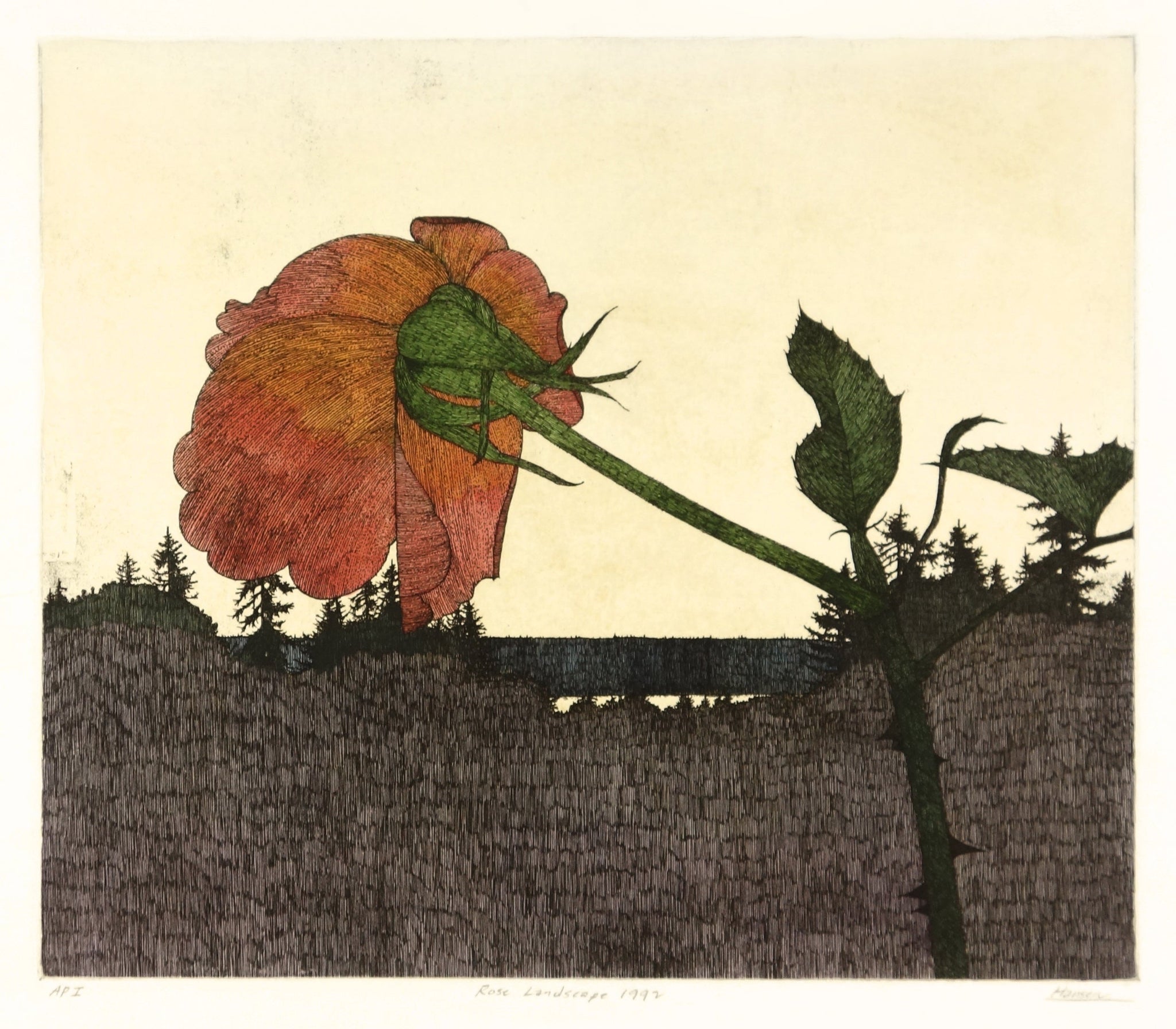 Rose Landscape 1992 by Art Hansen - Davidson Galleries