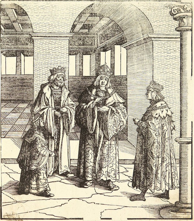 Unidentified Scene (Illustration for Der Weisskönig) by Hans Burgkmair - Davidson Galleries