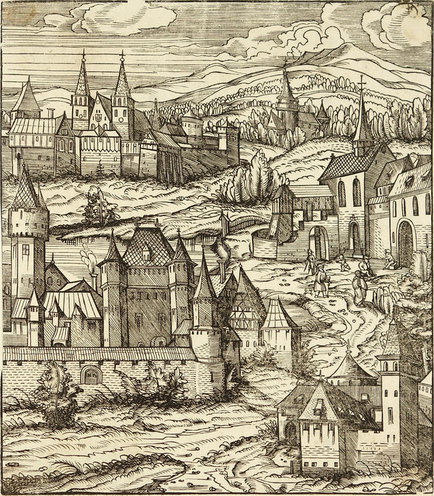 Unidentified Scene (Illustration for Der Weisskönig) by Hans Burgkmair - Davidson Galleries