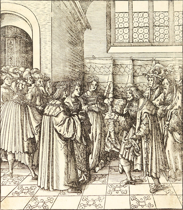 Unidentified Scene (Illustration for Der Weisskönig) by Hans Burgkmair - Davidson Galleries