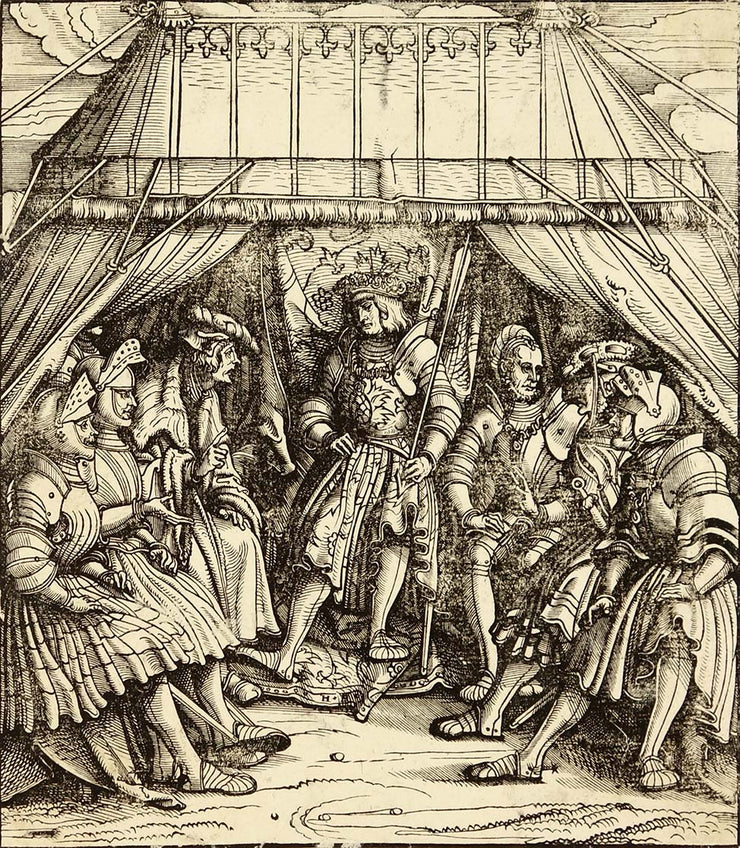 Unidentified Scene (Illustration for Der Weisskönig) by Hans Burgkmair - Davidson Galleries