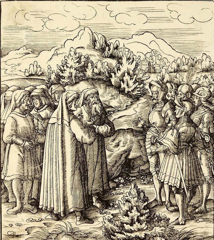 Negotiations (Illustration for Der Weisskönig) by Hans Burgkmair - Davidson Galleries