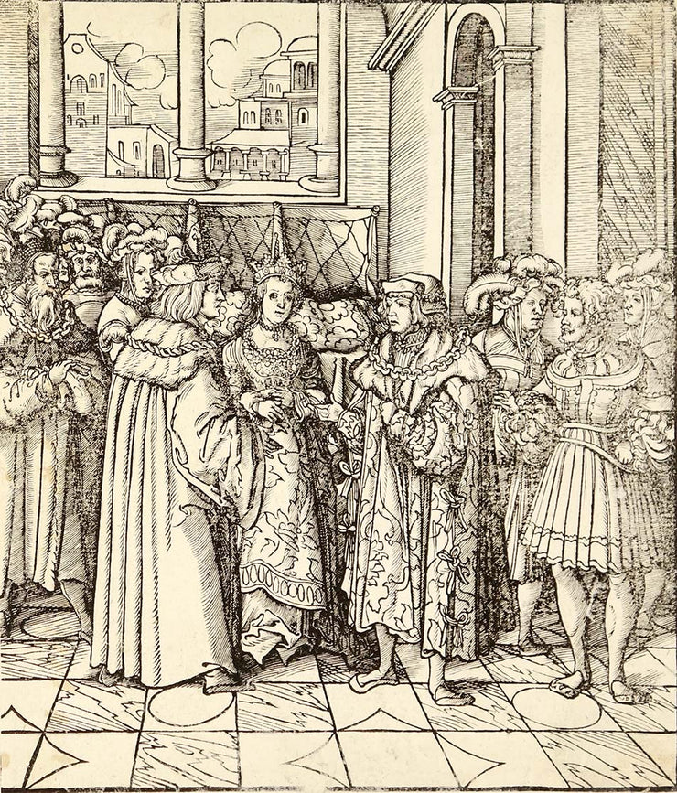 Royal Audience (Illustration for Der Weisskönig) by Hans Burgkmair - Davidson Galleries