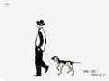 Stroll-walking together (1) by Chul Soo Lee - Davidson Galleries