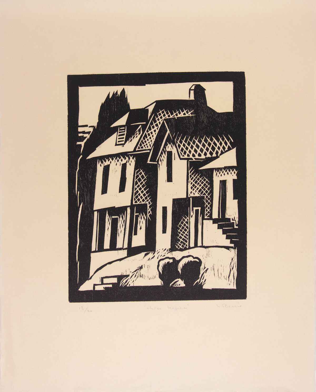 Three Houses, Bremerton by Lockwood Dennis - Davidson Galleries