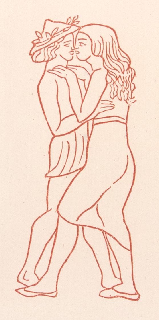 Chloe Kisses Daphnis by Aristide Maillol - Davidson Galleries