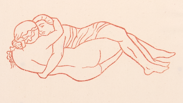 Daphnis and Chloe Lying Naked Togther by Aristide Maillol - Davidson Galleries