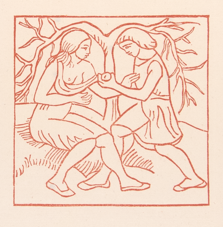 Daphnis Pulls an Apple for Chloe by Aristide Maillol - Davidson Galleries