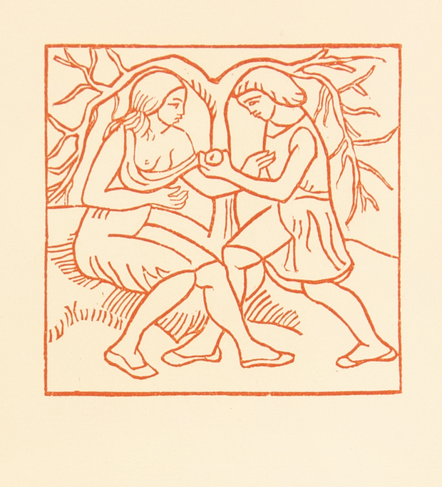 Daphnis Pulls an Apple for Chloe by Aristide Maillol - Davidson Galleries