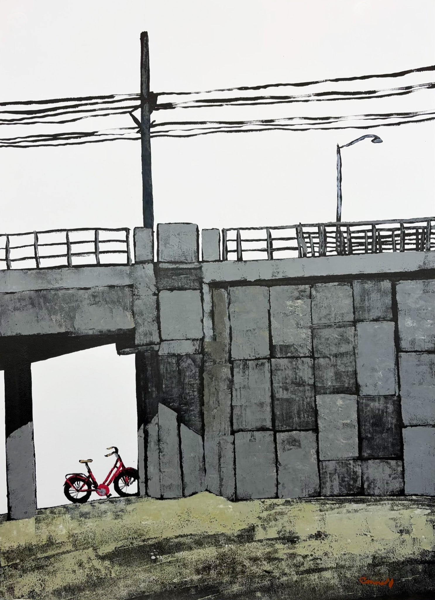 Light Rail Tracks by Robert Connell - Davidson Galleries