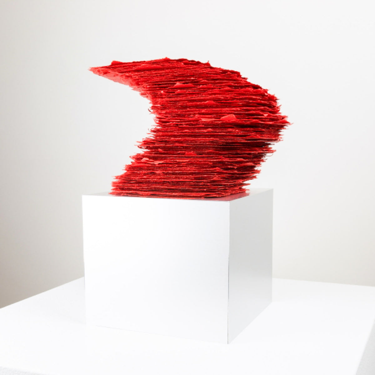 Slab Series, Vermillion, Cantilevered by Betty Merken - Davidson Galleries
