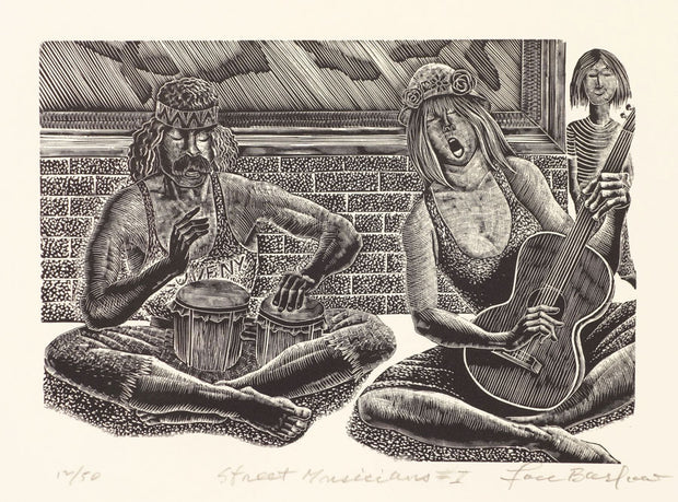 Street Musicians I by Lou Barlow - Davidson Galleries