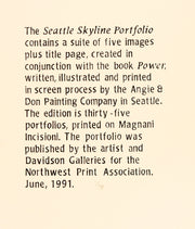 Seattle Skyline Portfolio (Suite of 5 serigraphs) by Patrick Anderson - Davidson Galleries