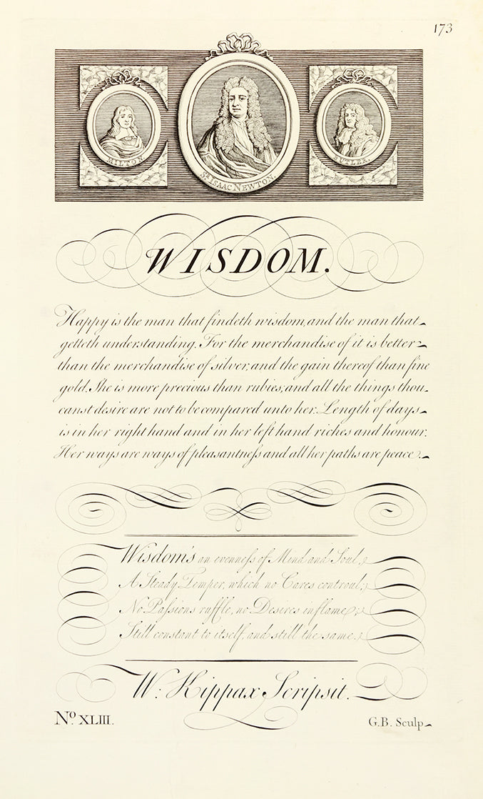 Plate 173 Wisdom by George Bickham - Davidson Galleries