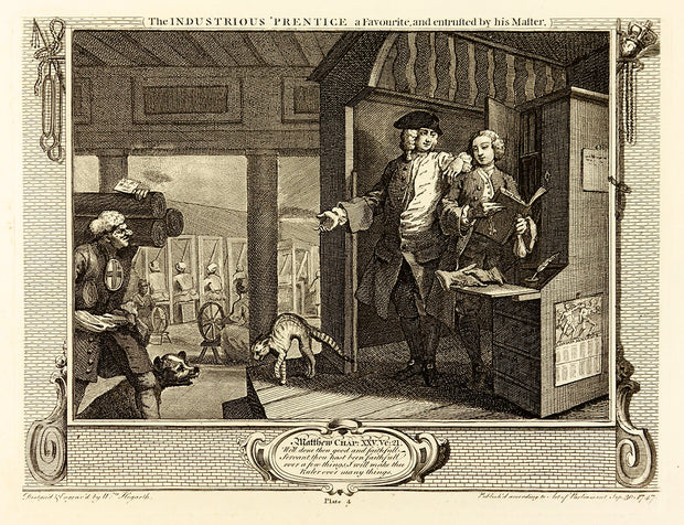 Industry and Idleness (Suite of 12 engravings) by William Hogarth - Davidson Galleries