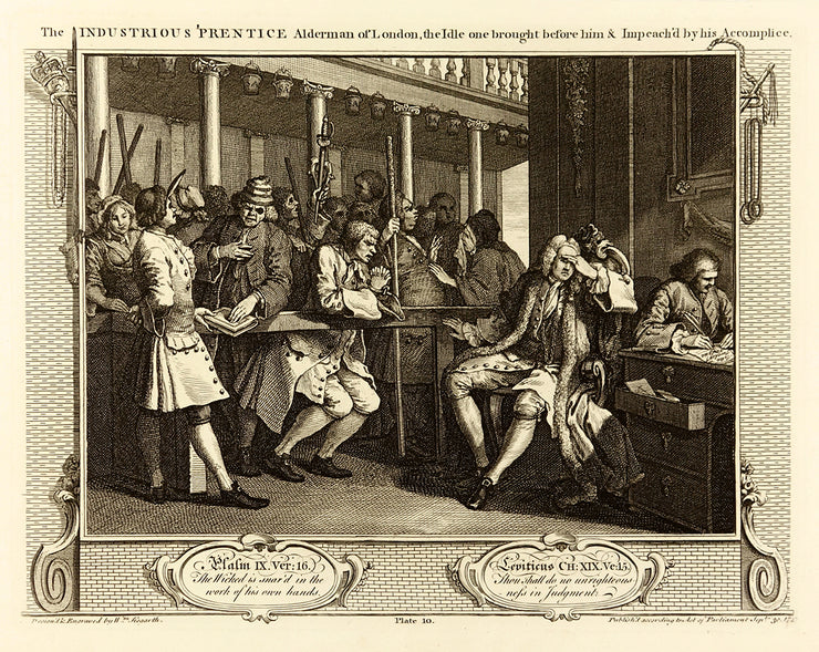 Industry and Idleness (Suite of 12 engravings) by William Hogarth - Davidson Galleries