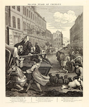Four Stages of Cruelty (Complete set of four engravings) by William Hogarth - Davidson Galleries