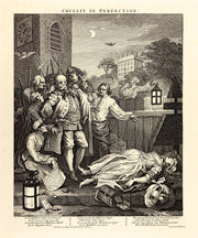 Four Stages of Cruelty (Complete set of four engravings) by William Hogarth - Davidson Galleries
