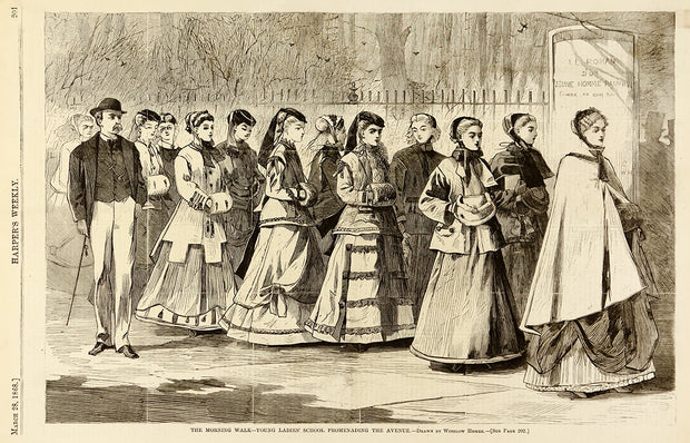 The Morning Walk—Young Ladie's School Promenading the Ave by Winslow Homer - Davidson Galleries