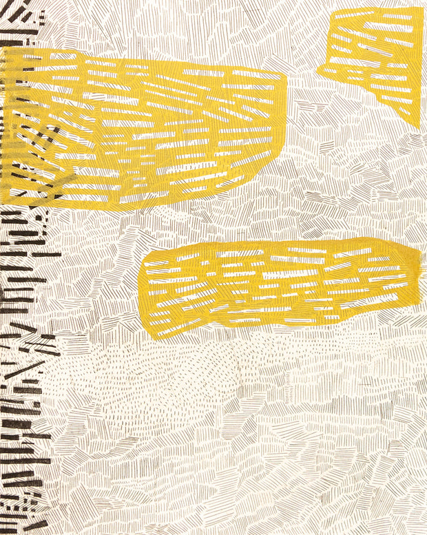 Yellow Gathering Series XV by Virginia Hungate-Hawk - Davidson Galleries