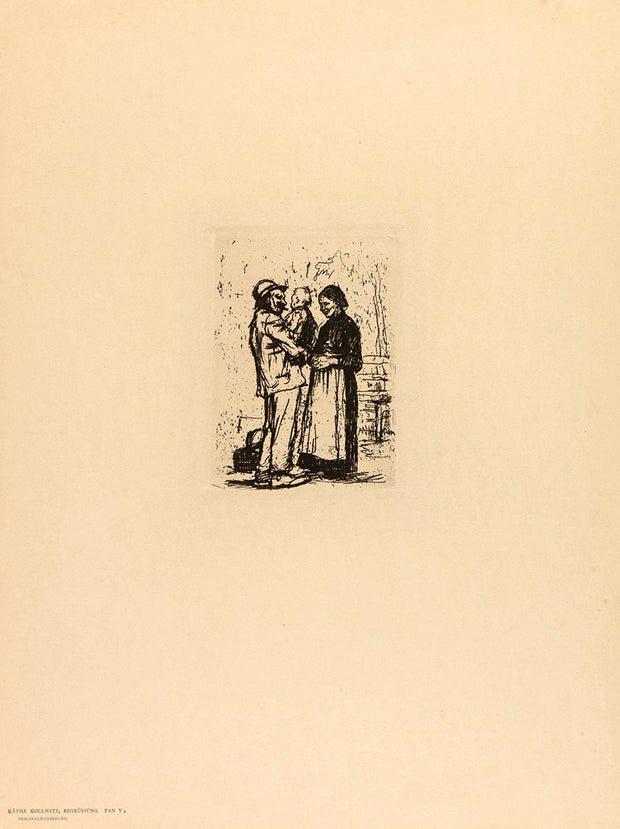 Begrüssung (The Greeting) by Käthe Kollwitz - Davidson Galleries