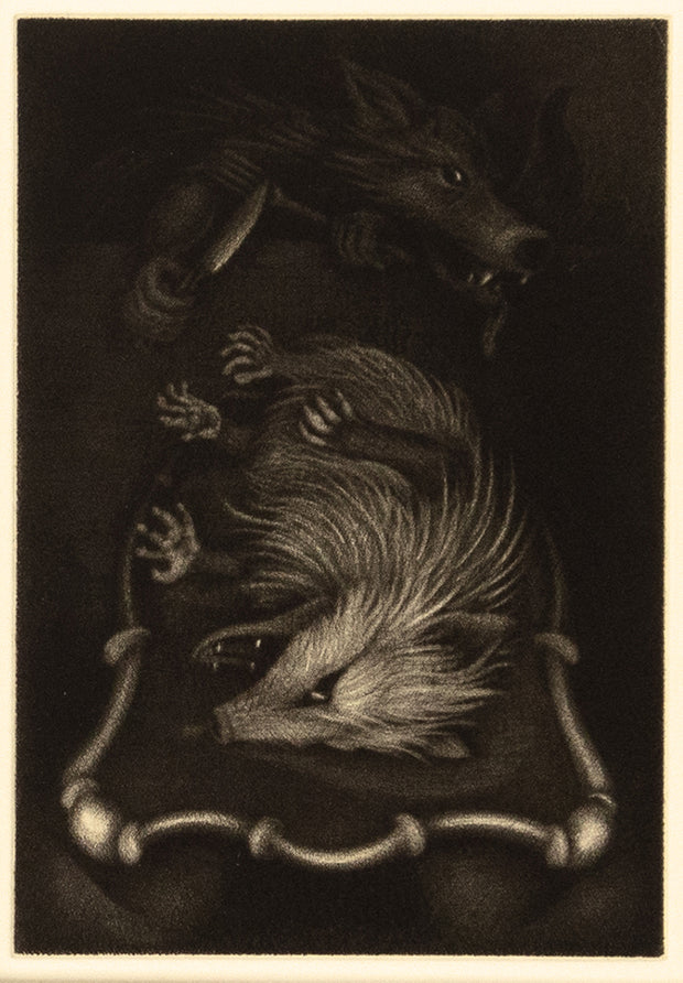 Only Human (Bound book of 17 mezzotints) by Carrie Lingscheit - Davidson Galleries