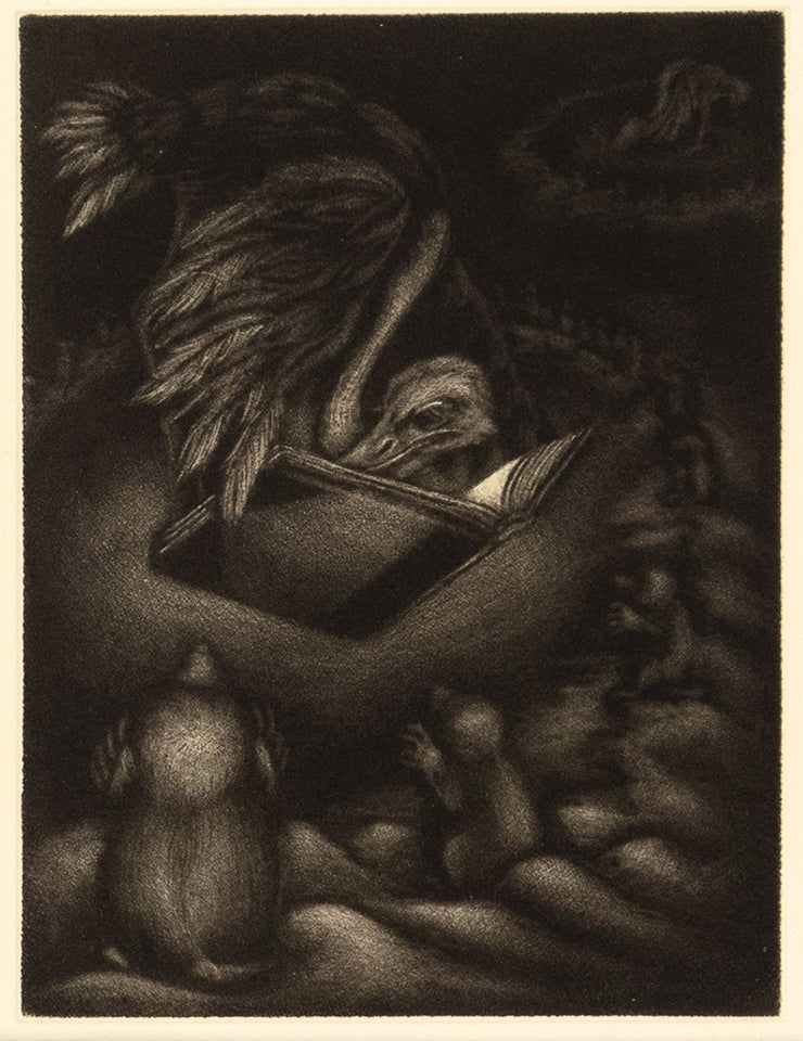 Only Human (Bound book of 17 mezzotints) by Carrie Lingscheit - Davidson Galleries