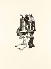 Gold Rush (Portfolio of 25 Wood Engravings) by Barry Moser - Davidson Galleries