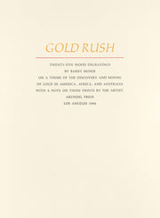 Gold Rush (Portfolio of 25 Wood Engravings) by Barry Moser - Davidson Galleries