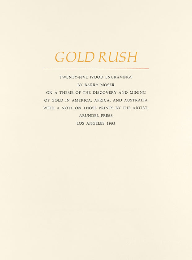 Gold Rush (Portfolio of 25 Wood Engravings) by Barry Moser - Davidson Galleries