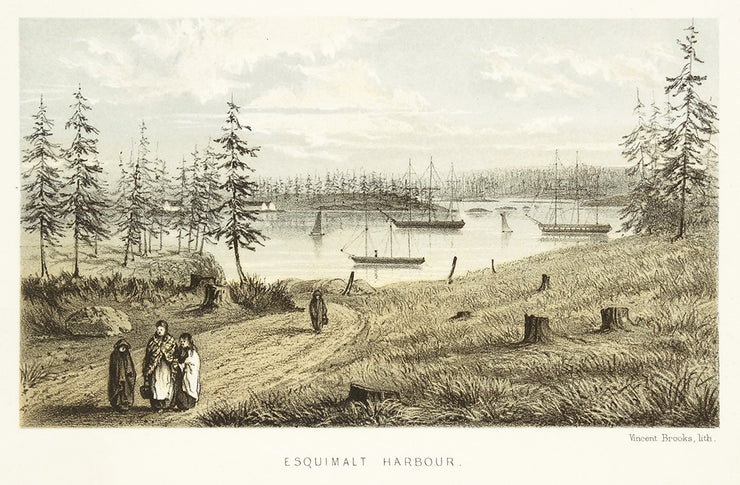 Esquimalt Harbor B.C.  (Near Victoria) by Northwest Views - Davidson Galleries