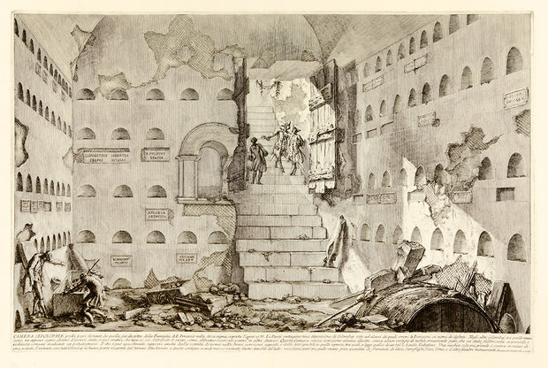 Camera Sepolcrali pochi passi distante da quella gia descritta della Famiglia L. Arrunzio… (A Tomb Chamber in the Same Vineyard near That of the Family of L. Arruntius…) by Giovanni Battista Piranesi - Davidson Galleries