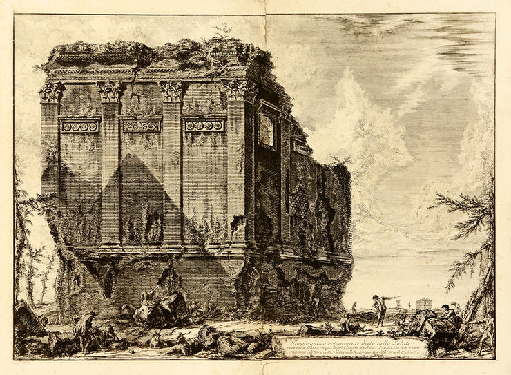 Tempio antico volgarmente detto della Salute… (Ancient Temple commonly called the Temple of Heath…) by Giovanni Battista Piranesi - Davidson Galleries