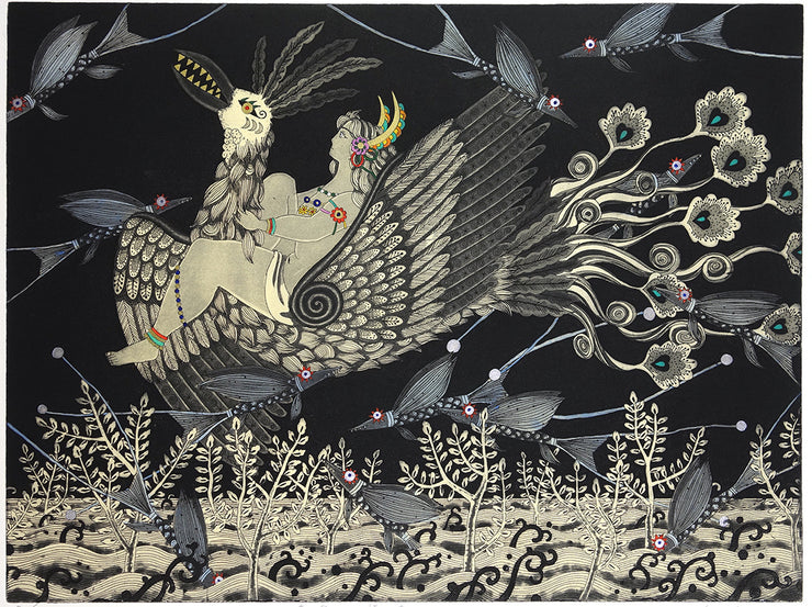Forest Where Blue Fish Live (青い魚たちが棲む森) by Mio Asahi - Davidson Galleries