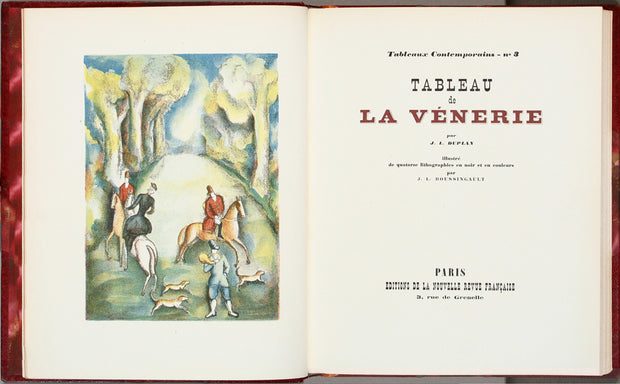 Tableau de la Vénerie (Bound book with 14 lithographs) by Jean Louis Boussingault - Davidson Galleries