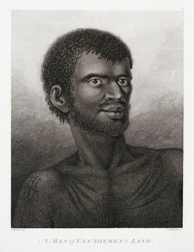 A Man of Van Diemen's Land (Tasmania) by The Voyages of Captain Cook - Davidson Galleries