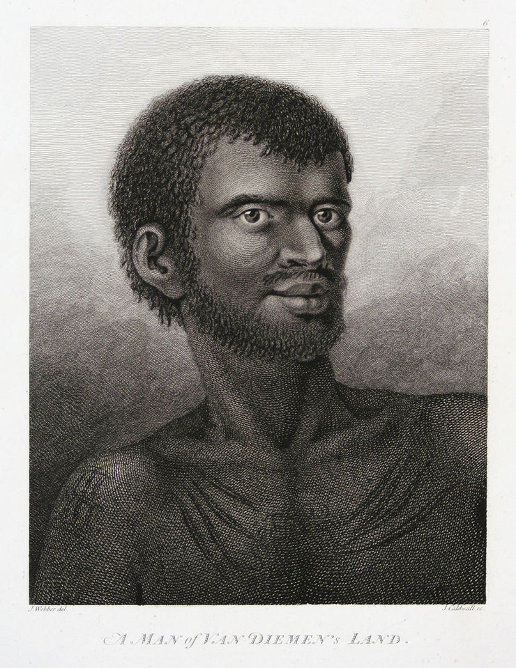 A Man of Van Diemen's Land (Tasmania) by The Voyages of Captain Cook - Davidson Galleries