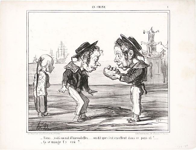 Tiens..., Voila Un Nid d'Hirondelles... by Honoré Daumier - Davidson Galleries