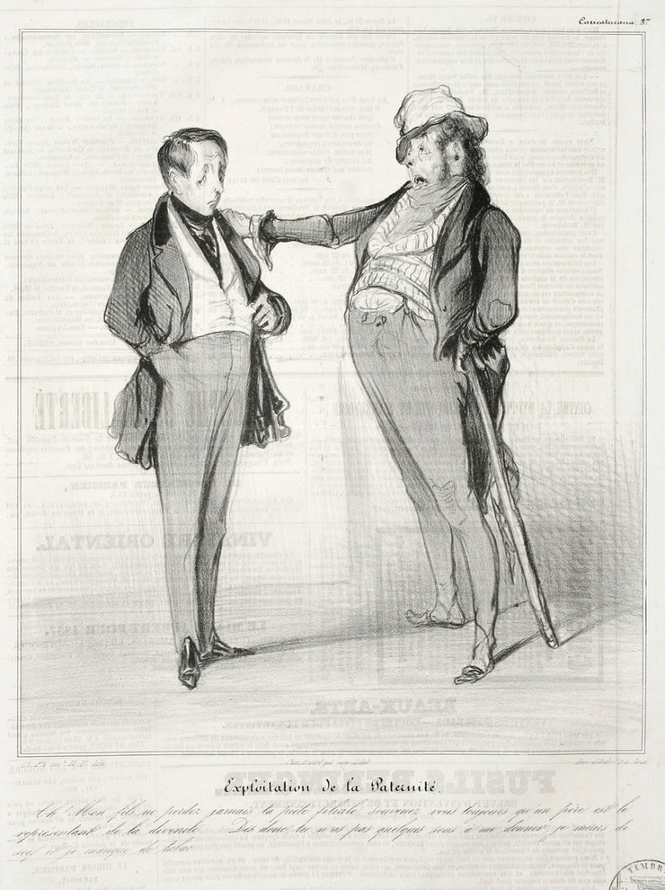 Exploitation de la Paternité by Honoré Daumier - Davidson Galleries