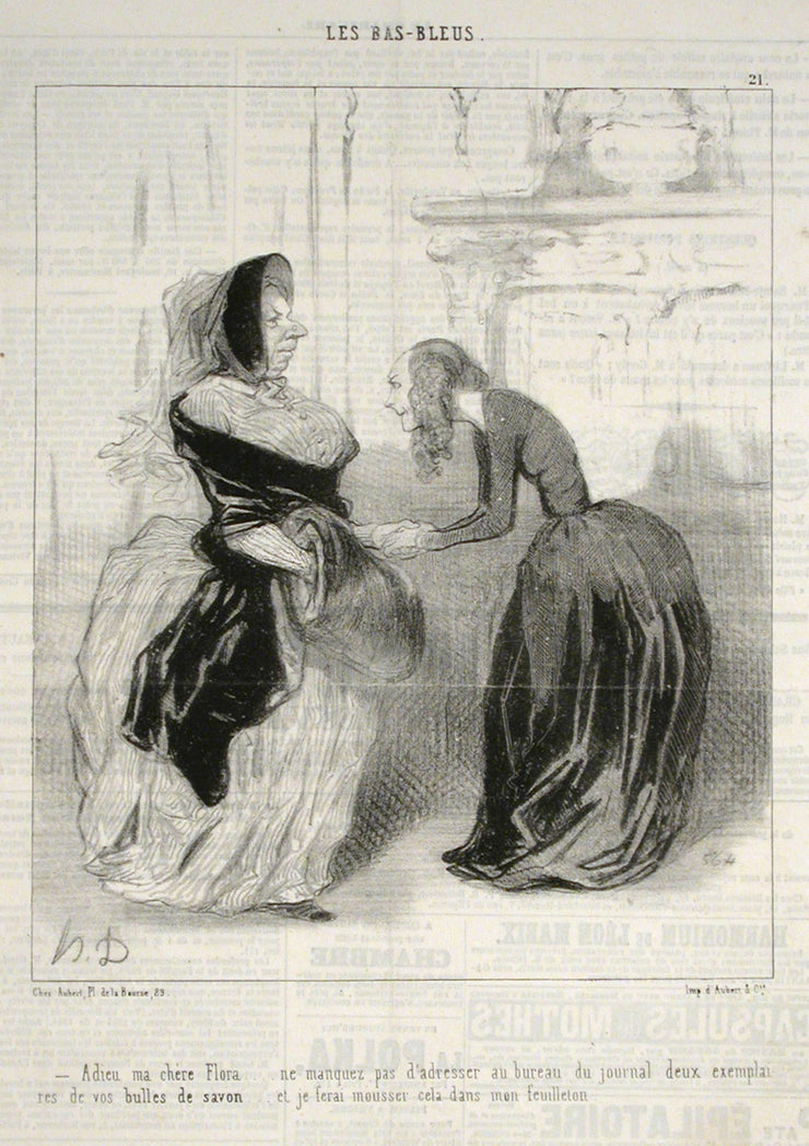 Adieu, ma chère Flora by Honoré Daumier - Davidson Galleries