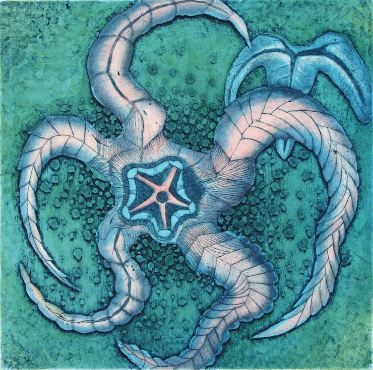 Starfish in Blue by Tallmadge Doyle - Davidson Galleries