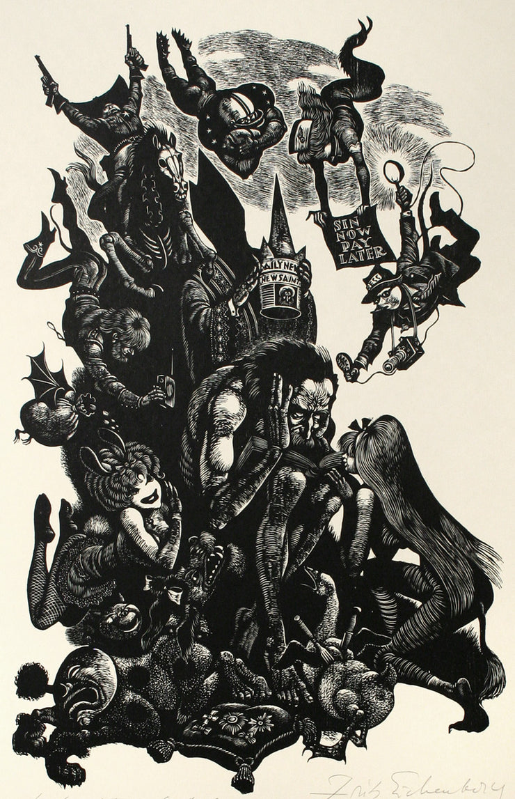 Temptation of St. Anthony by Fritz Eichenberg - Davidson Galleries