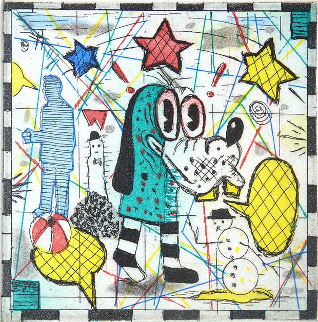 Jail Dog by Tony Fitzpatrick - Davidson Galleries