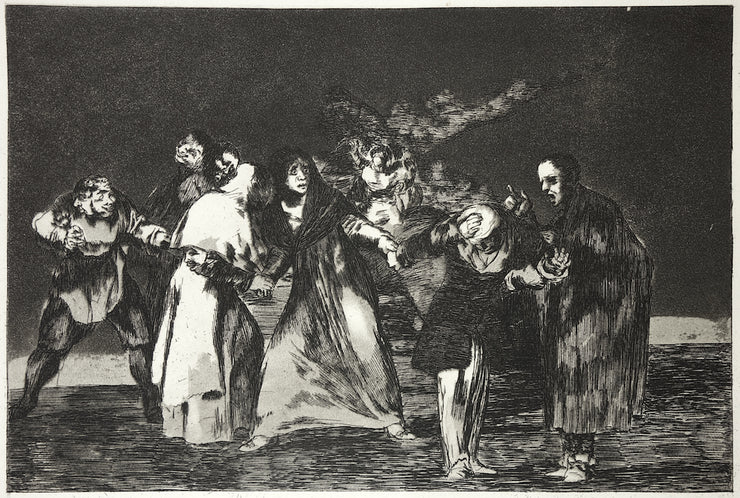 Plate 16. Sanan Cuchilladas Mas No Malas Palabras (Wounds Heal Quicker Than Hasty Words) by Francisco Goya - Davidson Galleries