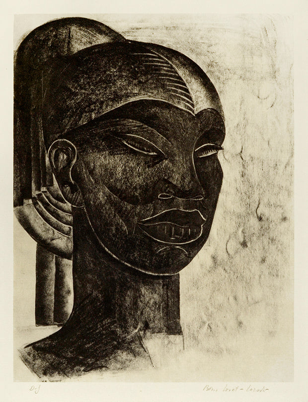 Abyssinian Head (Frontal View) by Boris Lovet-Lorski - Davidson Galleries