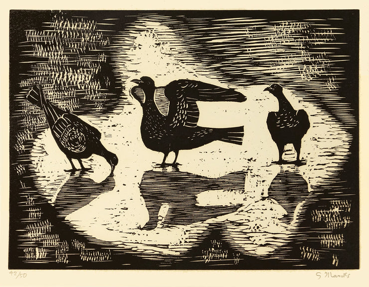 Ho Trinkende Tauben by Gerhard Marcks - Davidson Galleries